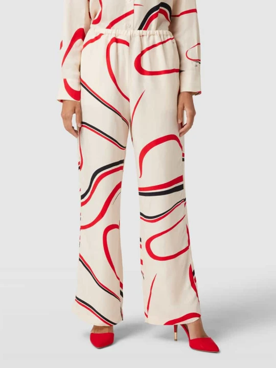 Zdjęcie produktu Spodnie z wzorem na całej powierzchni Tommy Hilfiger Écru
