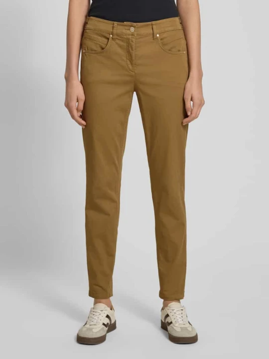 Zdjęcie produktu Spodnie ze szwami działowymi z tyłu LUISA CERANO Camel