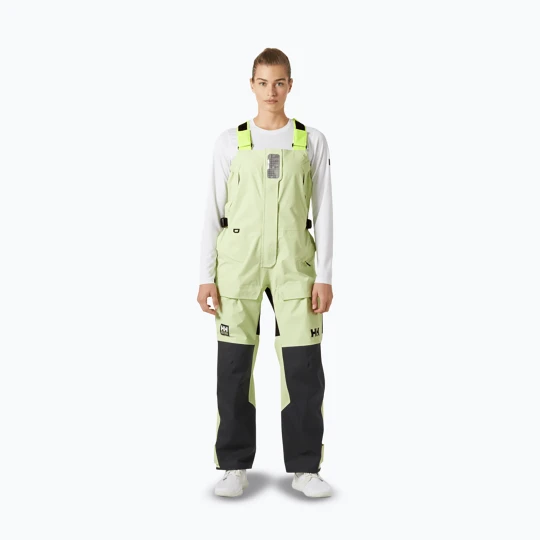 Zdjęcie produktu Spodnie żeglarskie damskie Helly Hansen Skagen Pro Bib washed lime Zielony