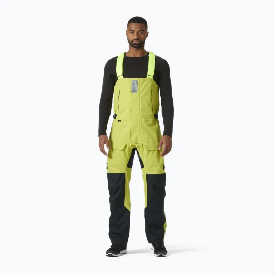 Zdjęcie produktu Spodnie żeglarskie męskie Helly Hansen Skagen Pro Bib cyber lime Żółty