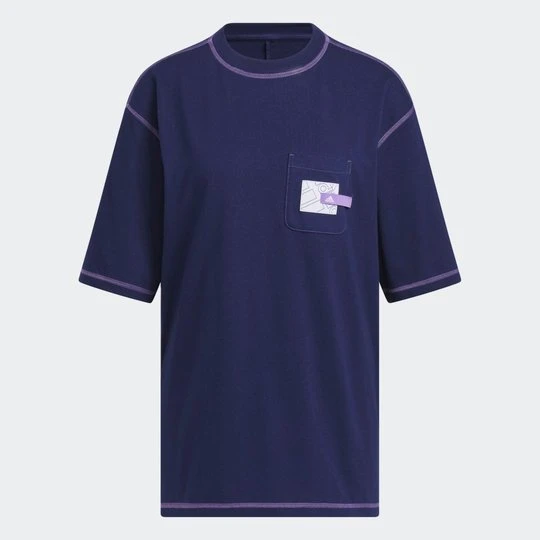 Zdjęcie produktu Sport Statement Boyfriend Pocket T-Shirt Adidas Dark Blue