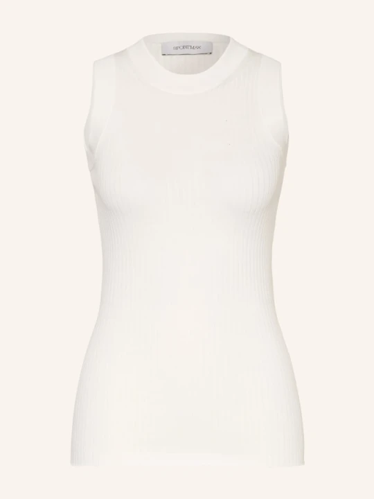 Zdjęcie produktu Sportmax Dzianinowy Top Tione weiss KREMOWY