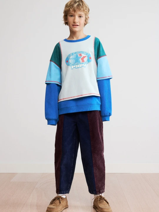 Zdjęcie produktu Sportowa bluza łączona Desigual niebieski
