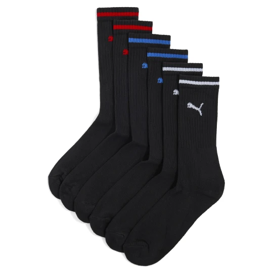 Zdjęcie produktu Sportowe skarpety PUMA Unisex w paski (trójpak), Odzież, Czarny