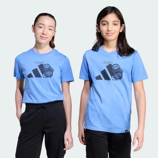 Zdjęcie produktu Sports Graphic T-Shirt Kids Adidas Blue Fusion