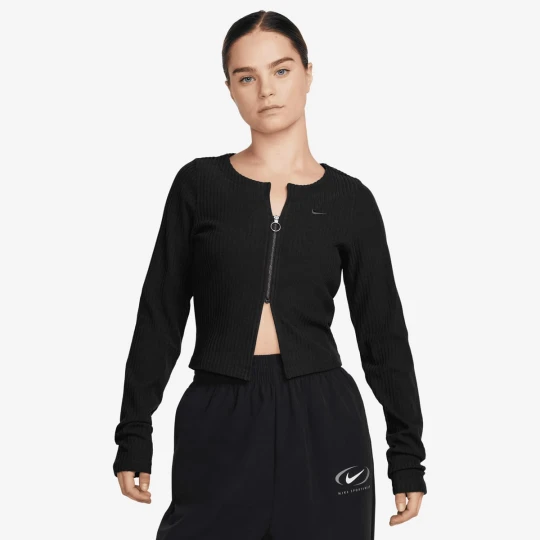 Zdjęcie produktu Sportswear Chill Knit Rib Full-Zip Cardigan Nike czarny