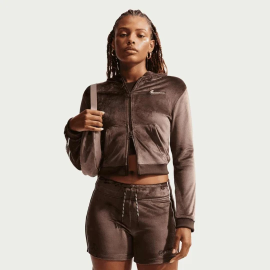 Zdjęcie produktu Sportswear Trend Velour Full-Zip Hoodie Nike brązowy