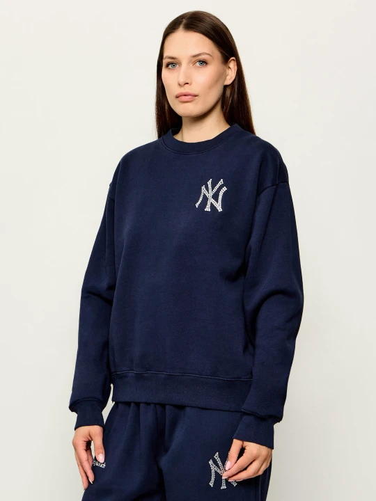Zdjęcie produktu Sporty&Rich Bluza Yankees Krystal | Relaxed fit Sporty & Rich granatowy