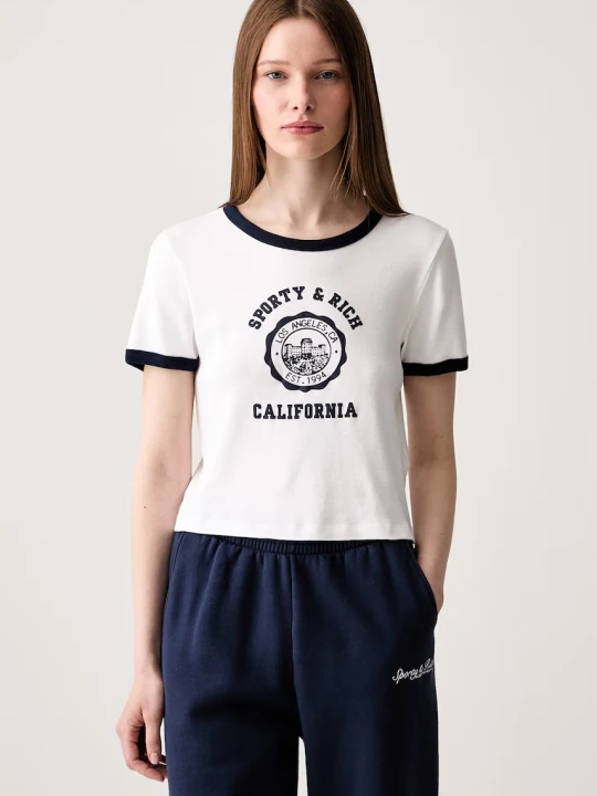 Zdjęcie produktu Sporty & Rich California T-shirt bawełniany damski