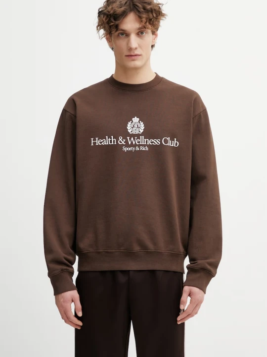 Zdjęcie produktu Sporty & Rich H&W Crest bluza oversize bawełniana męska