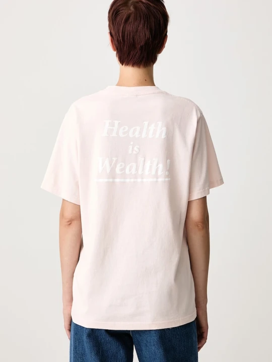 Zdjęcie produktu Sporty & Rich Health Is Wealth T-shirt bawełniany damski