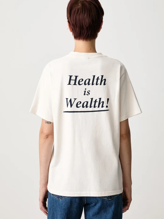 Zdjęcie produktu Sporty & Rich Health Is Wealth T-shirt bawełniany damski
