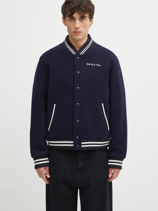 Zdjęcie produktu Sporty & Rich kurtka bomber wełniana Eden Crest Varsity