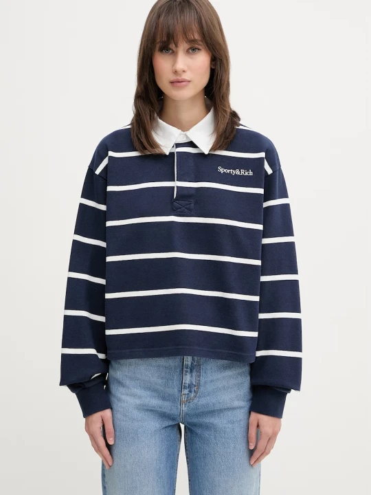 Zdjęcie produktu Sporty & Rich longsleeve damski bawełniany Serif