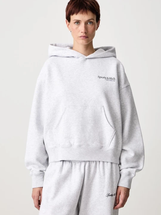 Zdjęcie produktu Sporty & Rich Modern bluza z kapturem bawełniana damska