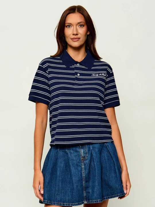 Zdjęcie produktu Sporty&Rich Polo Signature | Relaxed fit Sporty & Rich granatowy