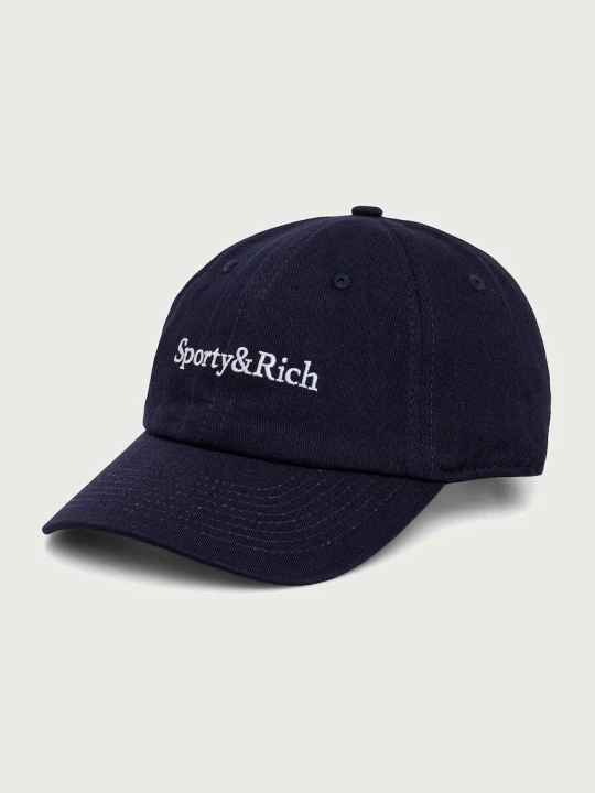 Zdjęcie produktu Sporty & Rich Serif Logo czapka z daszkiem bawełniana damska