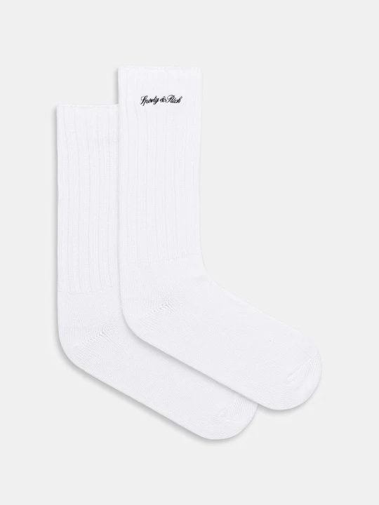 Zdjęcie produktu Sporty & Rich Signature Logo skarpety z bawełną damskie