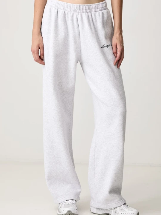 Zdjęcie produktu Sporty & Rich Signature Logo spodnie dresowe bawełniane damskie