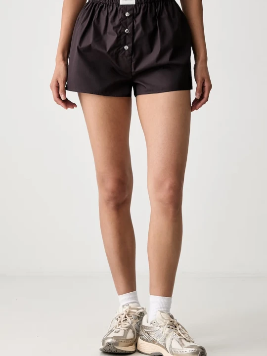 Zdjęcie produktu Sporty & Rich Signature Logo szorty bawełniane damskie