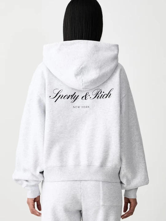 Zdjęcie produktu Sporty & Rich Signature NY bluza z kapturem bawełniana damska