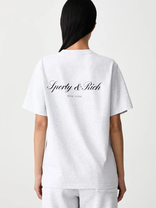 Zdjęcie produktu Sporty & Rich Signature NY T-shirt bawełniany