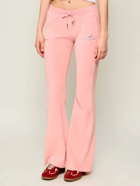 Zdjęcie produktu Sporty&Rich Spodnie dresowe Sporty & Rich x Juicy Couture | flare fit różowy