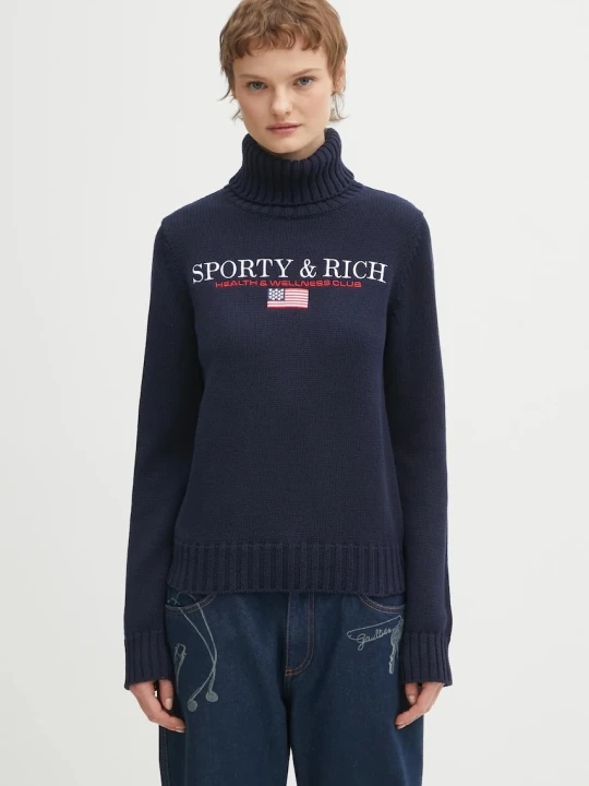Zdjęcie produktu Sporty & Rich sweter bawełniany S&R Nautical Knitted