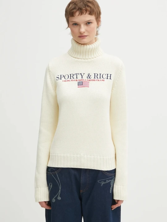Zdjęcie produktu Sporty & Rich sweter bawełniany S&R Nautical Knitted