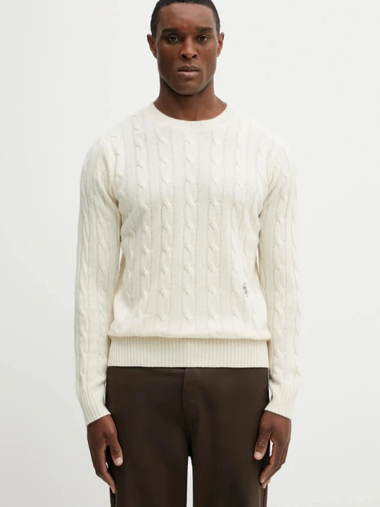 Zdjęcie produktu Sporty & Rich sweter wełniany SRC Cableknit Cashmere