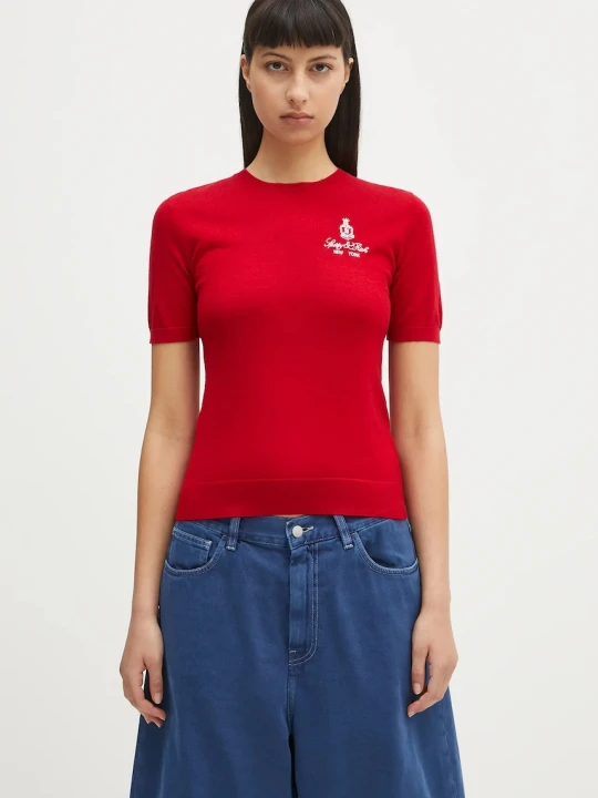 Zdjęcie produktu Sporty & Rich sweter wełniany Vendome Merino