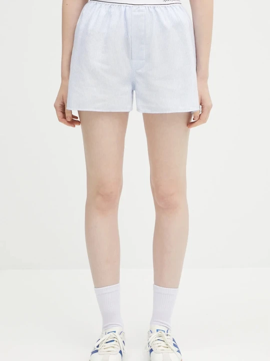 Zdjęcie produktu Sporty & Rich szorty bawełniane Serif Logo Oxford
