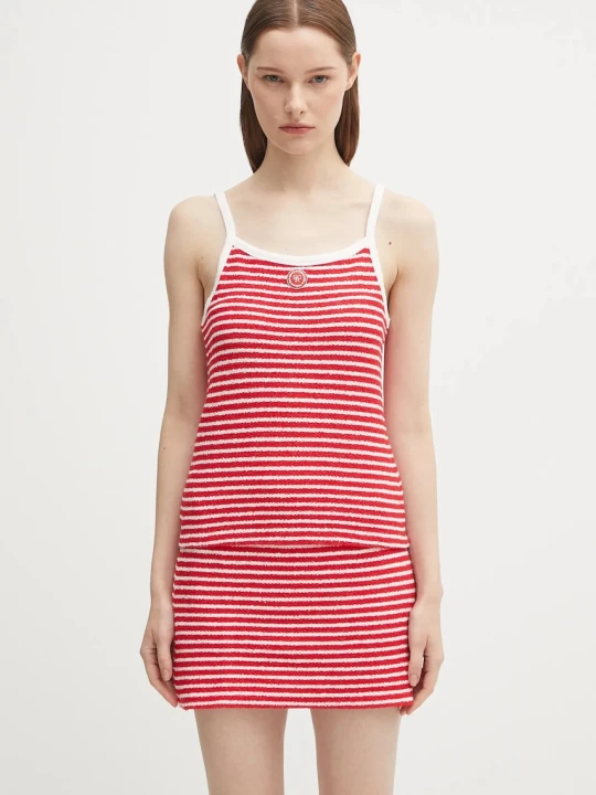 Zdjęcie produktu Sporty & Rich top Serif Logo Striped Terry Tank