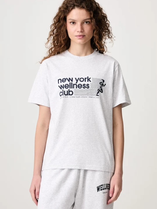 Zdjęcie produktu Sporty & Rich USA Wellness Club T-shirt bawełniany damski