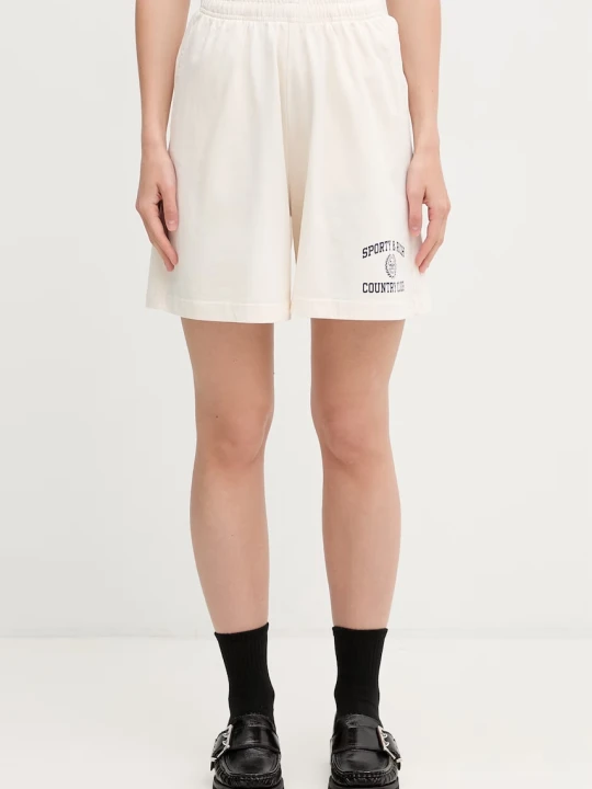 Zdjęcie produktu Sporty & Rich Varsity Crest szorty dresowe bawełniane damskie