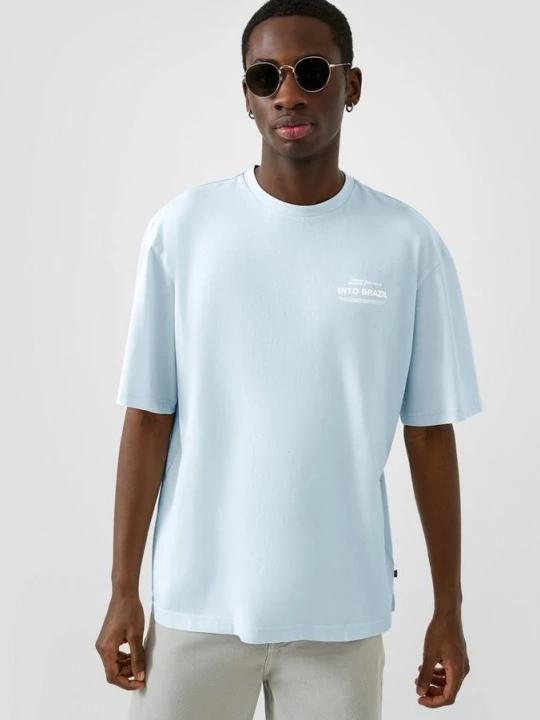 Zdjęcie produktu Sprany T-shirt o luźnym kroju QS niebieski