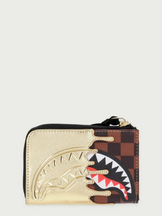 Zdjęcie produktu Sprayground portfel z imitacji skóry SHARKS IN PARIS brązowy