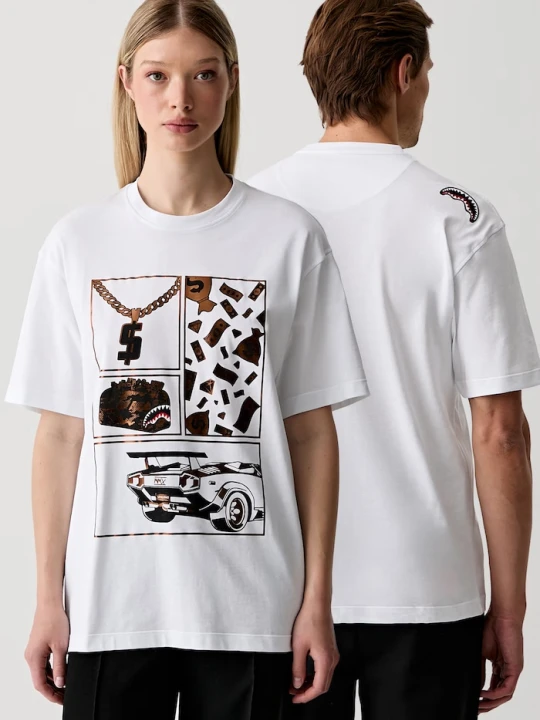 Zdjęcie produktu Sprayground T-shirt bawełniany biały
