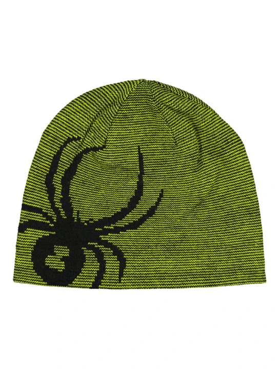 Zdjęcie produktu SPYDER Dwustronna czapka beanie "Bug" w kolorze zielonym rozmiar: M/L