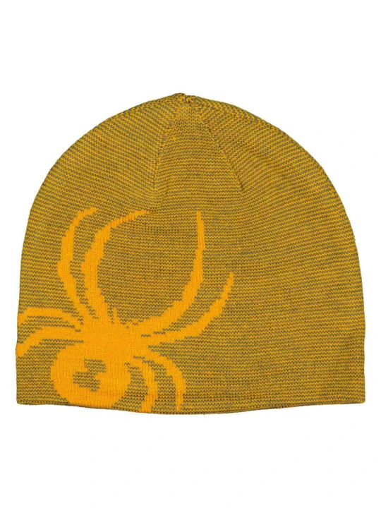 Zdjęcie produktu SPYDER Dwustronna czapka beanie "Innsbruck" w kolorze żółtym rozmiar: onesize