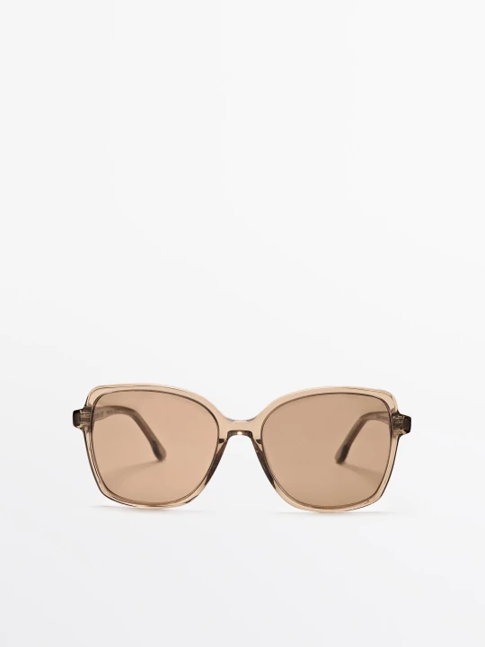 Zdjęcie produktu Square Sunglasses - Karmelowy - - Massimo Dutti - Female