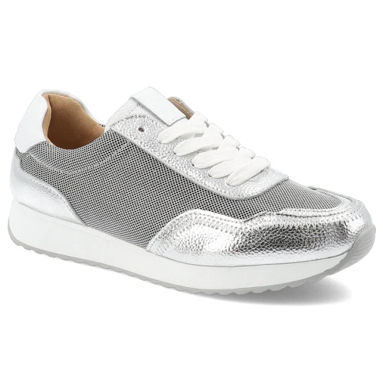 Zdjęcie produktu Srebrne Sneakersy S.Barski Eleganckie Obuwie Damskie