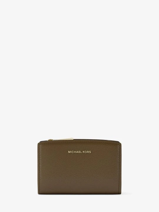 Zdjęcie produktu Średni portfel Bryant ze skóry groszkowej Michael Kors LODEN (Zielony)