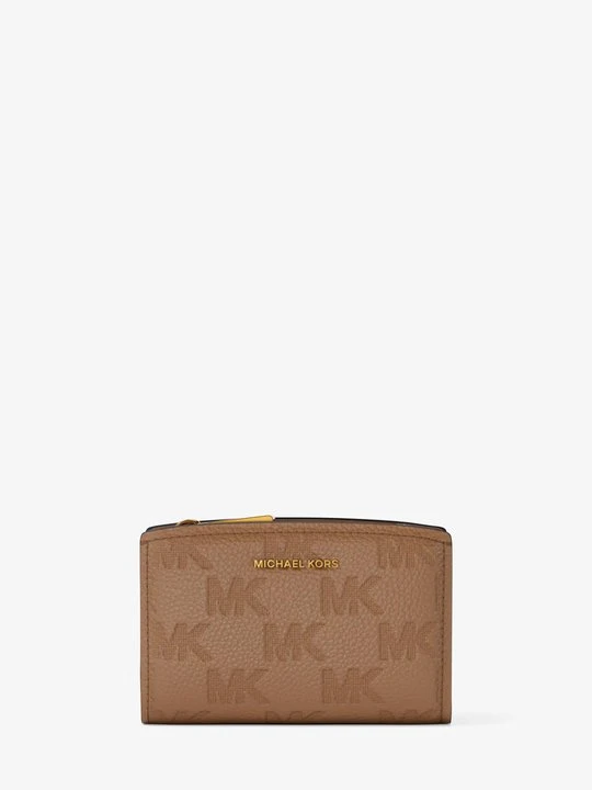 Zdjęcie produktu Średni portfel Bryant ze skóry z wytłoczonym logo Michael Kors [3740] (Brązowy)