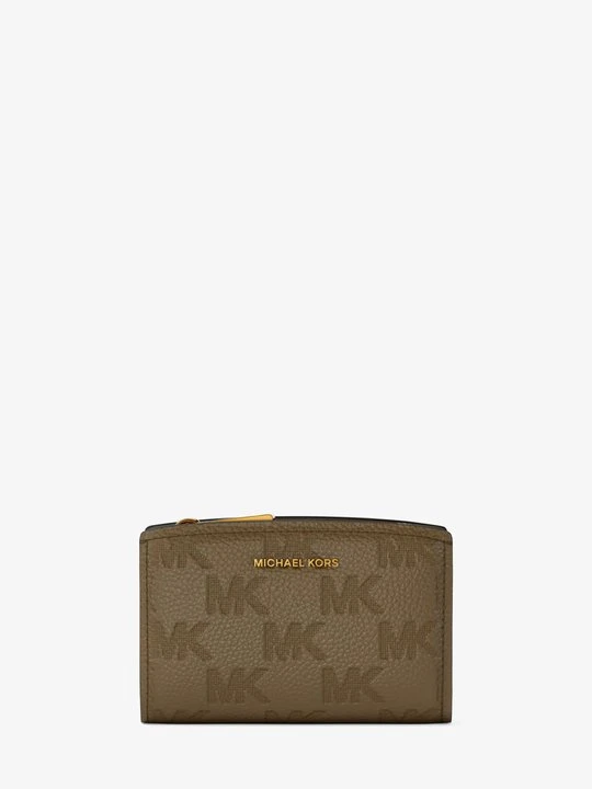 Zdjęcie produktu Średni portfel Bryant ze skóry z wytłoczonym logo Michael Kors LODEN (Zielony)