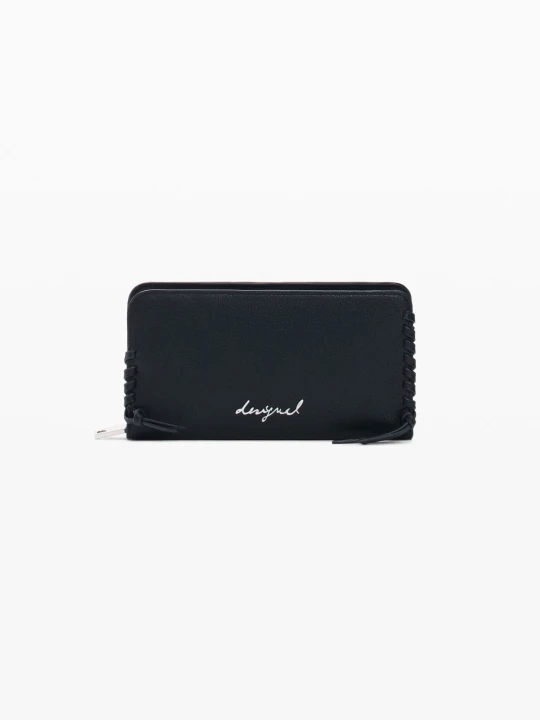 Zdjęcie produktu Średni portfel logo Desigual czarny