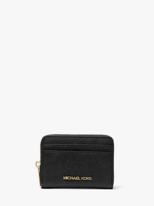 Zdjęcie produktu Średni portfel podróżny Jet Set ze skóry saffiano Michael Kors CZARNY (Czarny)