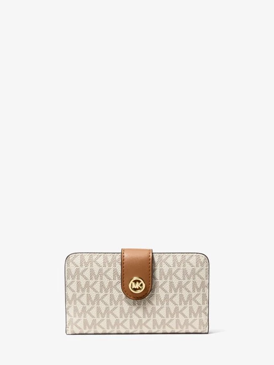 Zdjęcie produktu Średni portfel z charakterystycznym logo i ozdobą MK Pop Michael Kors