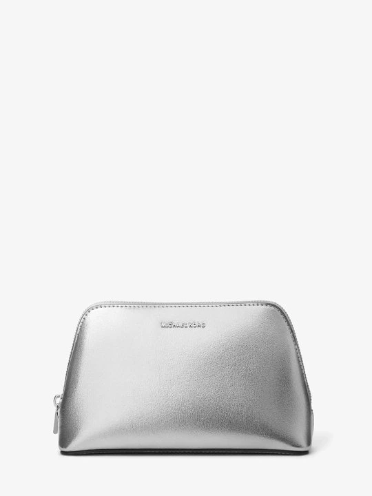 Zdjęcie produktu Średni zestaw podróżny Jet Set z metalicznej skóry Michael Kors SREBRNY (Srebrny)