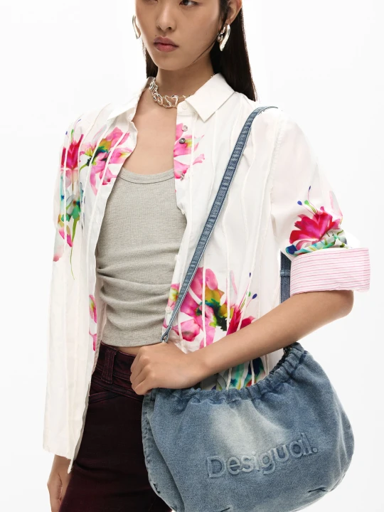 Zdjęcie produktu Średnia owalna torebka charms Desigual niebieski